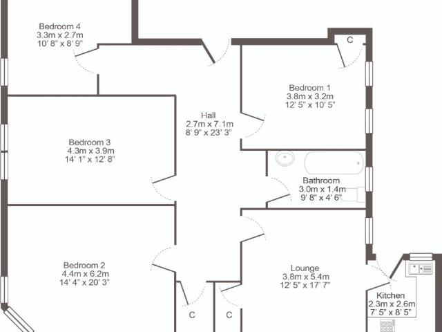Apartment for rent in Bingham, Craigmillar