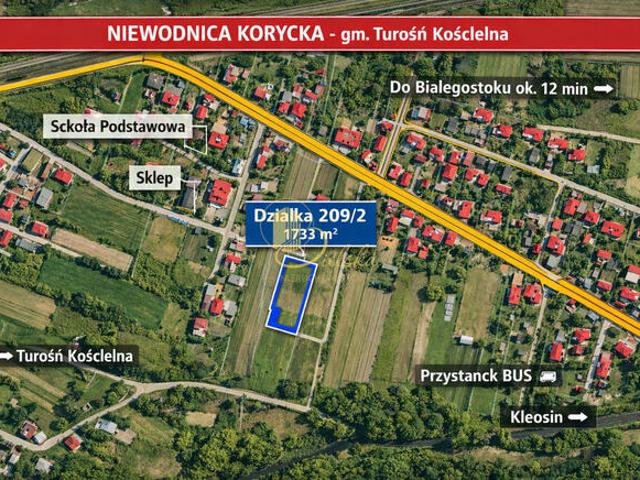 Grunt na sprzedaż w Turośń Kościelna, Podlaskie