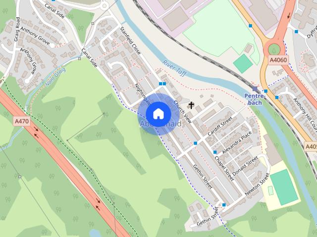 House for rent in Troed-y-rhiw, Abercanaid