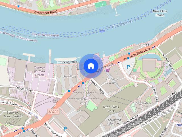 Apartment for rent in Nine Elms, Greater London