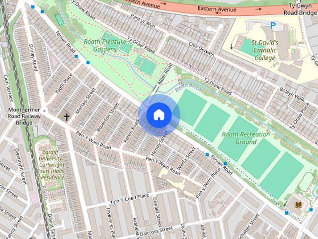 Apartment for rent in Plasnewydd, Falcon Lodge