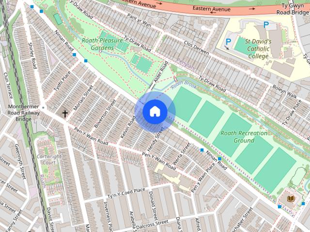 Apartment for rent in Plasnewydd, Falcon Lodge