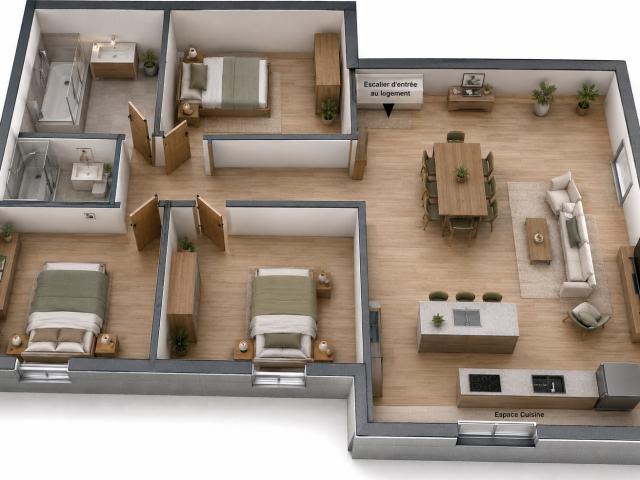Appartement vente à La Tour-du-Pin, Nivolas-vermelle