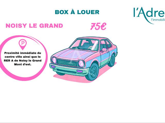 Garage location à Le Raincy, Noisy-le-grand