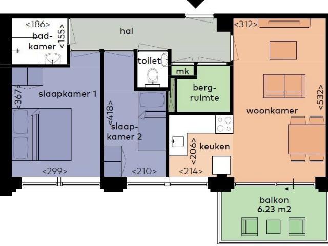 Appartement te huur in Hanzeland, Zwolle