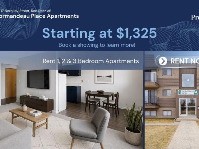 Apartment for rent in Normandeau, City of Red Deer