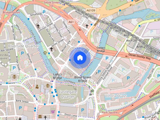Apartment for rent in Castlegate, Burngreave