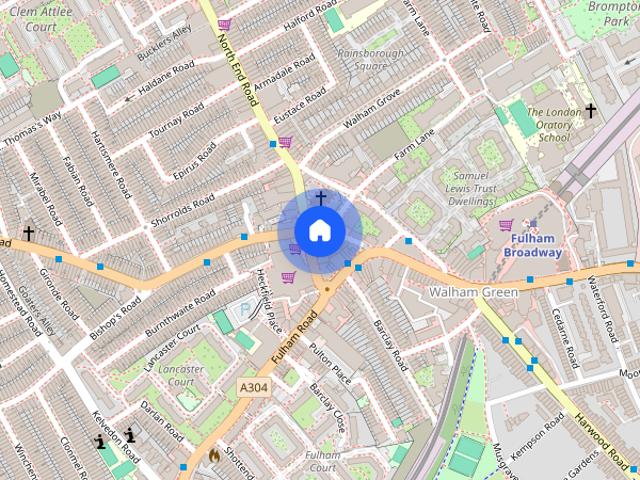 Apartment for rent in Walham Green, Greater London