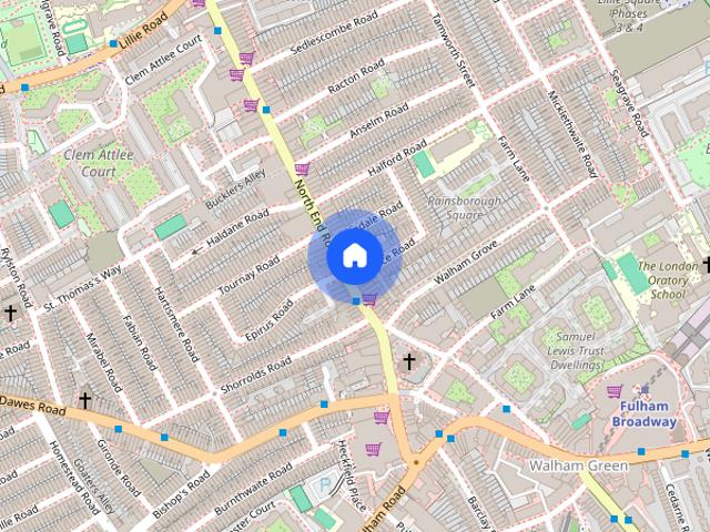 Apartment for rent in Walham Green, Greater London