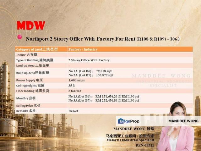 Warehouse for rent in Port Klang, Selangor