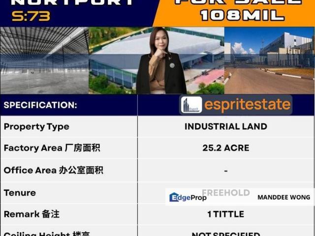 Warehouse for sale in Port Klang, Selangor
