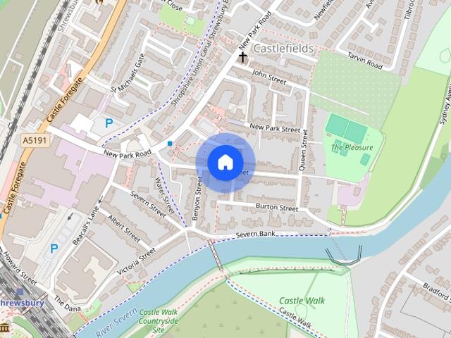 House for rent in Castlefields, Shrewsbury
