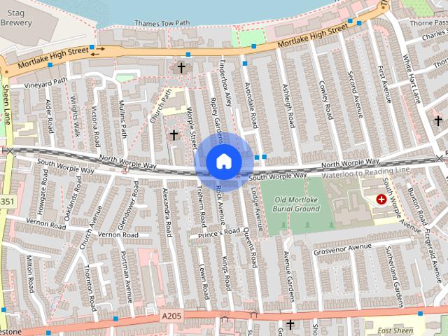 House for rent in Mortlake, Greater London