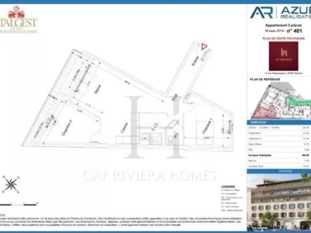 Appartement vente à Nice, Menton