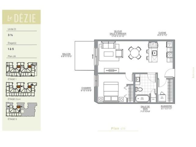 Apartment for rent in Vieux-Lévis, Lévis