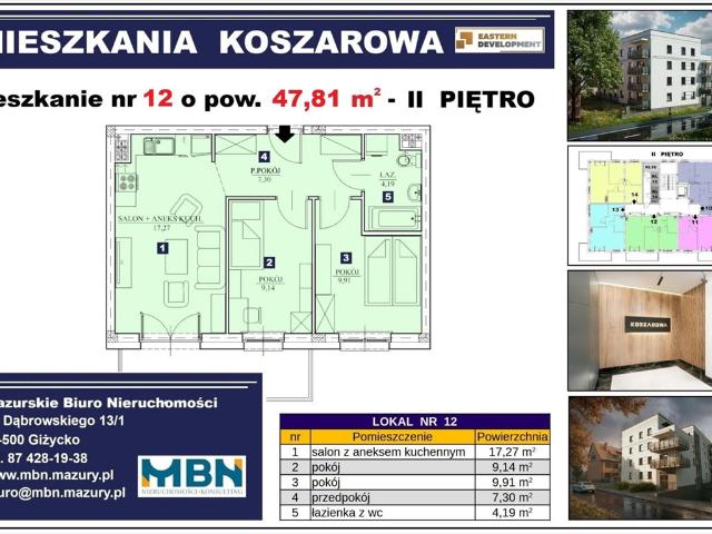 Mieszkanie na sprzedaż w Giżycko, Warmińsko-mazurskie