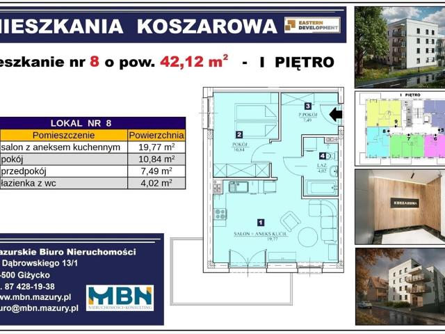 Mieszkanie na sprzedaż w Giżycko, Warmińsko-mazurskie