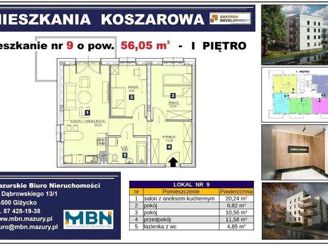 Mieszkanie na sprzedaż w Giżycko, Warmińsko-mazurskie