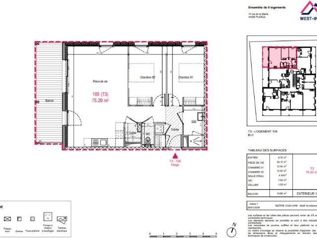 Appartement vente à Châteaubriant-Ancenis, Nozay
