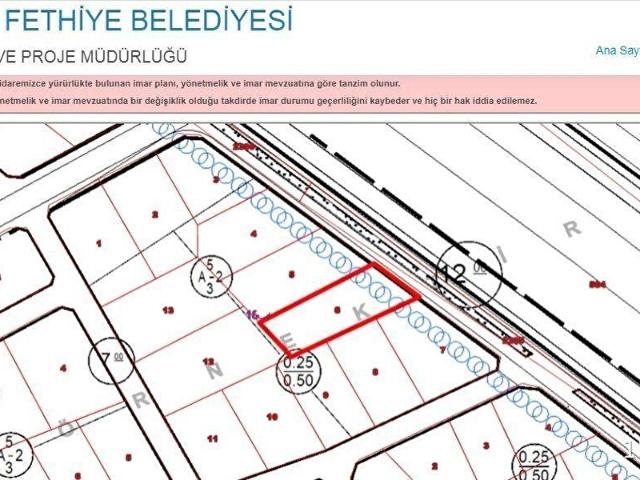 Fethiye, Muğla içerisinde satılık Arsa