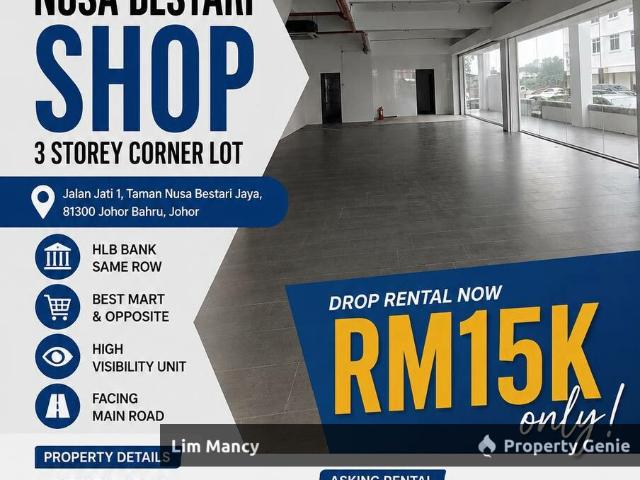 Shop Office for rent in Bukit Ledang, Johor