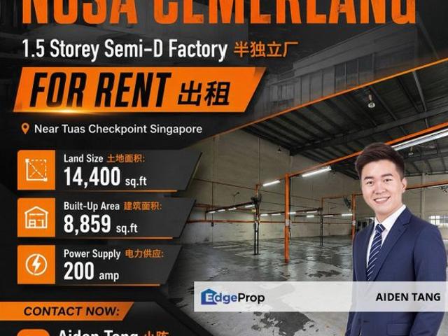 Warehouse for rent in Bukit Ledang, Johor