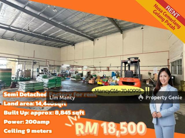 Warehouse for rent in Bukit Ledang, Johor