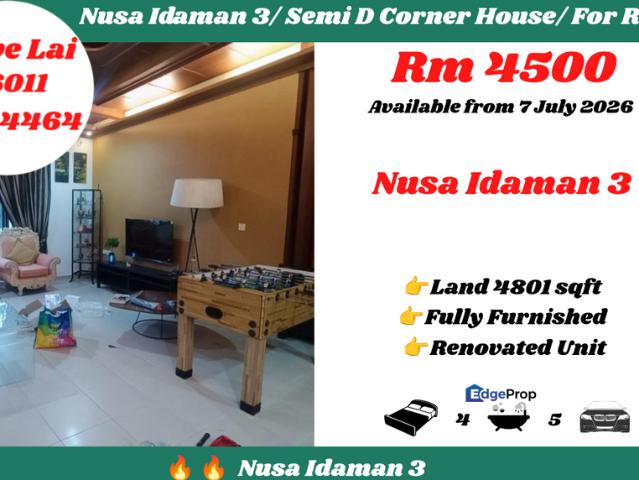 House for rent in Pulai, Bukit Ledang