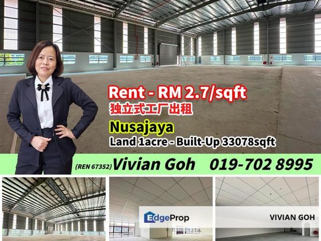 Warehouse for rent in Gelang Patah, Iskandar Puteri