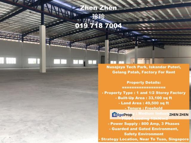 Warehouse for rent in Johore Bahru, Johor