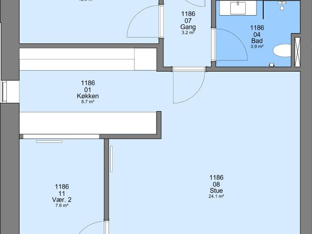 Lejlighed til leje i Ringkøbing, Århus