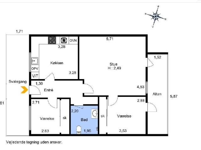 Lejlighed til leje i Ikast, Århus