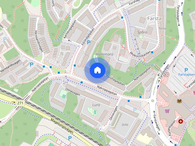 Lägenhet hyra i Farsta, Botkyrka