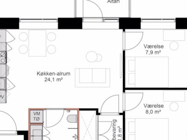 Lejlighed til leje i Odense