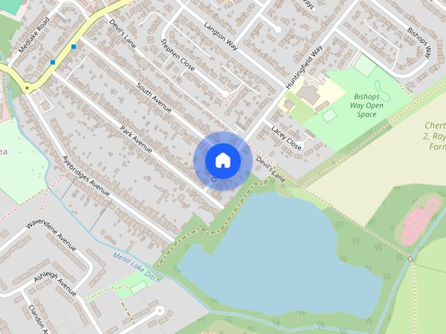 House for rent in Pooley Green, Row Town
