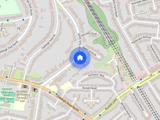 Apartment for rent in Oakleigh Park, Greater London
