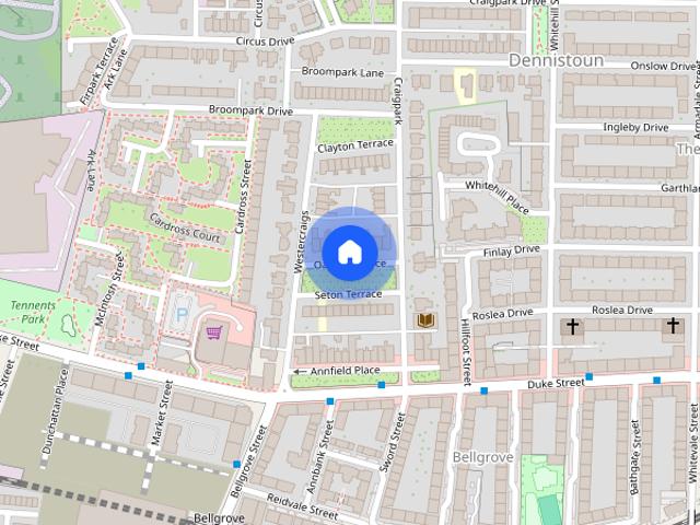 Apartment for rent in Dennistoun, Scotland