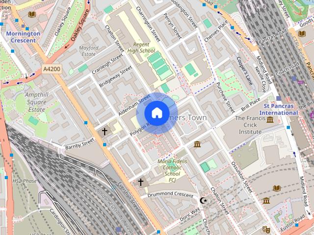 House for rent in Somers Town, Greater London
