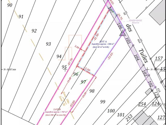 Terrain vente à Haguenau-Wissembourg, Oberhoffen-sur-moder