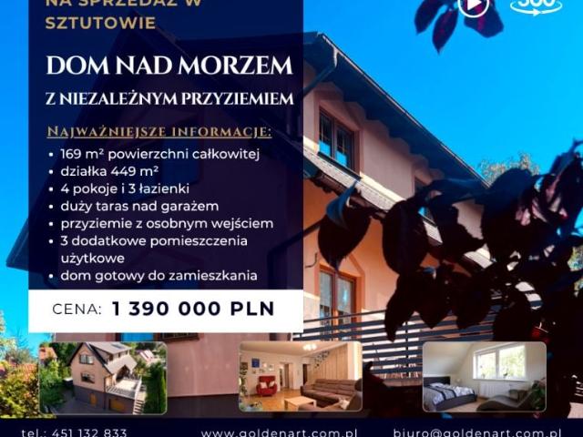 Dom na sprzedaż w Sztutowo, powiat nowodworski