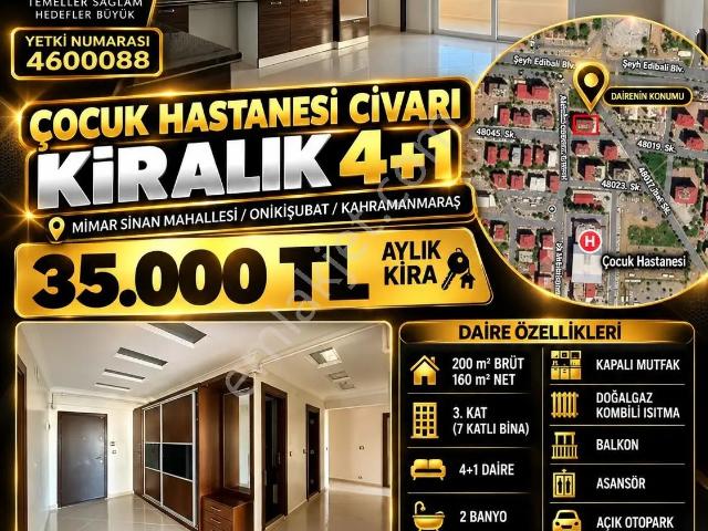 Mimar Sinan Mahallesi, Onikişubat içerisinde kiralık mülk