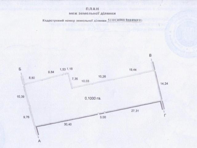Участок продажа в Малиновский, Великодолинском