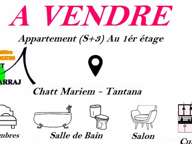 Appartement vente à Akouda