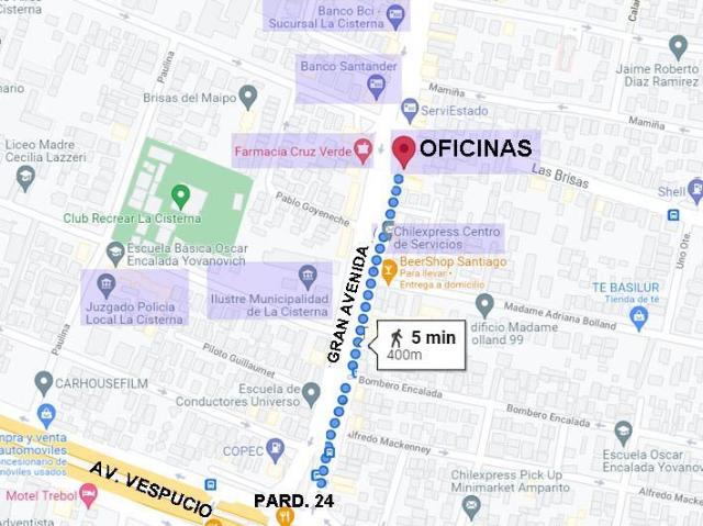 Oficina en Arriendo en Gran Avenida 8520 Paradero 23