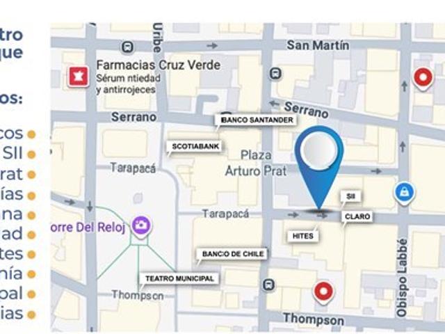 Oficina en Venta en OPORTUNIDAD – CONDICIONES ESPECIALES DE FINANCIAMIENTO BANCA PROPIEDADES BANCO SANTANDER Local Oficinas Centro Financiero Iquique calle Tarapacá Cod. BS 31