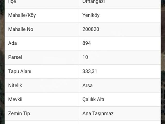 Orhangazi, Bursa içerisinde satılık Arsa