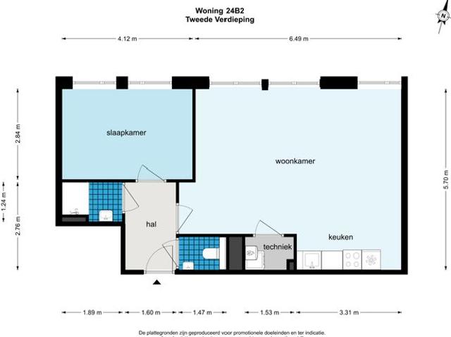 Appartement te huur in Bussum, Noord Holland
