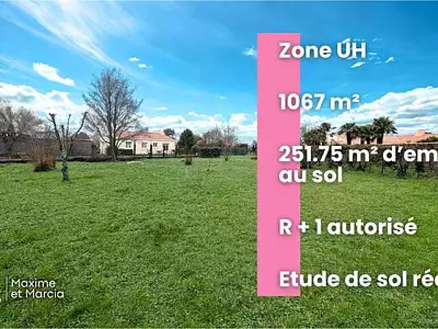 Terrain vente à Les Sables-d'Olonne, Château-d'olonne