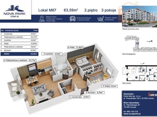 Mieszkanie na sprzedaż w Łomża, Podlaskie