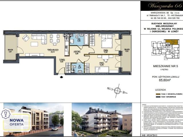 Mieszkanie na sprzedaż w Łomża, Podlaskie